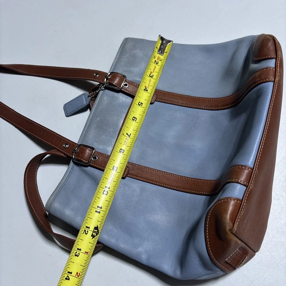 Coach blue leather